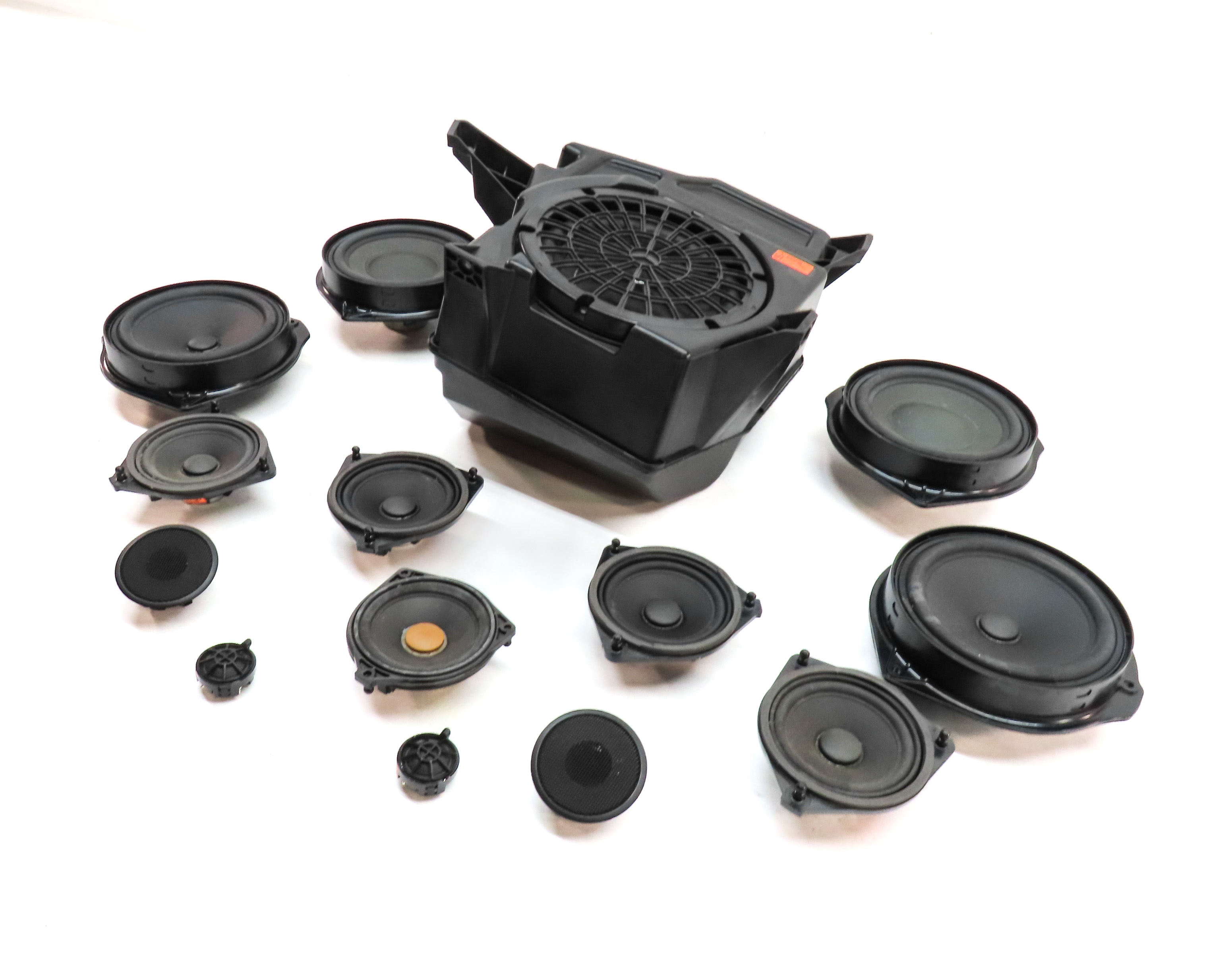 2013 MERCEDES GL350 (X166) STEREO LOGIC 7 AUDIO SOUND SYSTEM SPEAKER SET/14 — exact item pictured